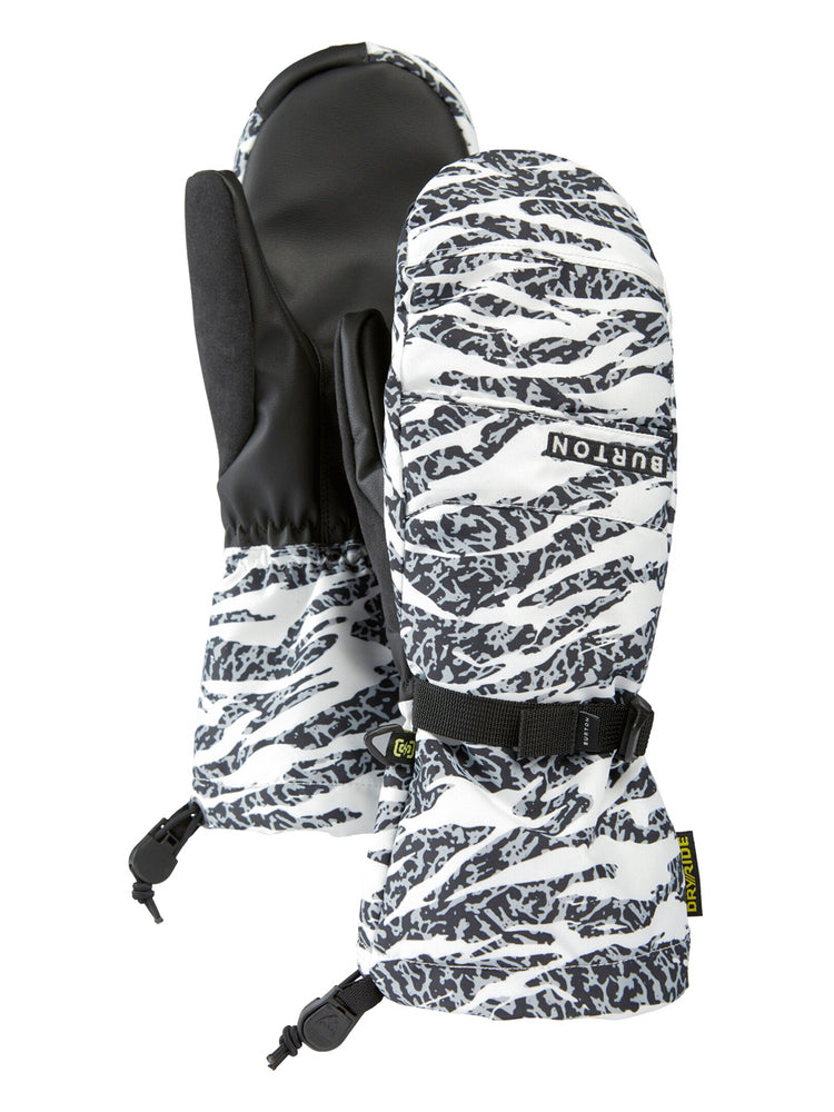 BURTON WOMENS PROFILE SNOWBOARD MITT ZEBRA CAMO 2025