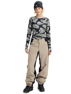 BURTON WOMENS RESERVE 2L RELAXED SNOWBOARD PANT - SUMMIT TAUPE