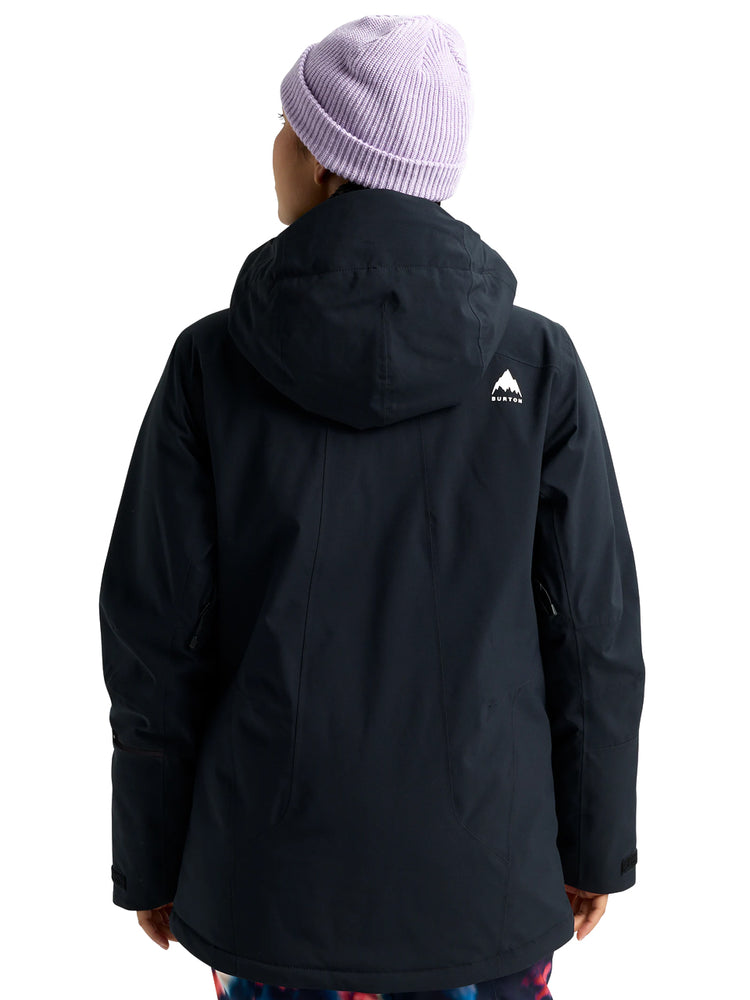 BURTON WOMENS RESERVE 2L INSULATED STRETCH SNOWBOARD JACKET - TRUE BLACK - 2026 SNOWBOARD JACKETS