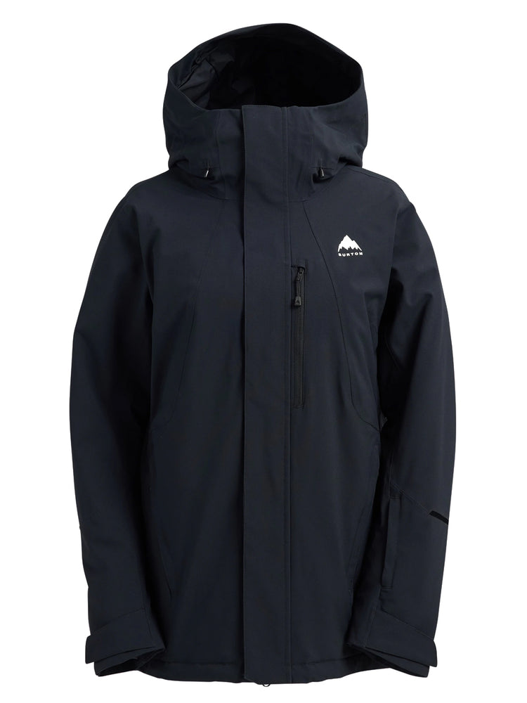 BURTON WOMENS RESERVE 2L INSULATED STRETCH SNOWBOARD JACKET - TRUE BLACK - 2026 TRUE BLACK SNOWBOARD JACKETS