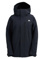 BURTON WOMENS RESERVE 2L INSULATED STRETCH SNOWBOARD JACKET - TRUE BLACK - 2026 TRUE BLACK SNOWBOARD JACKETS