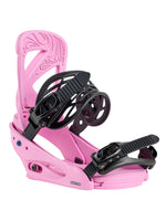 BURTON WOMENS SCRIBE SNOWBOARD RE:FLEX BINDINGS - FUCHSIA PINK - 2026 MEDIUM FUCHSIA PINK SNOWBOARD BINDINGS