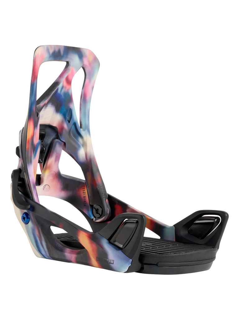 BURTON WOMENS STEP ON RE:FLEX SNOWBOARD BINDINGS - FLORAL BLUR - 2026 MEDIUM FLORAL BLUR SNOWBOARD BINDINGS
