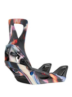BURTON WOMENS STEP ON RE:FLEX SNOWBOARD BINDINGS - FLORAL BLUR - 2026 SNOWBOARD BINDINGS