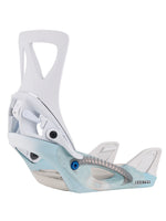 BURTON WOMENS STEP ON RE:FLEX SNOWBOARD BINDINGS - WHITE GRAPHIC - 2024 SNOWBOARD BINDINGS