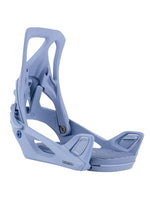 BURTON WOMENS STEP ON RE:FLEX SNOWBOARD BINDINGS - SLATE BLUE LOGO - 2024 SLATE BLUE LOGO SNOWBOARD BINDINGS
