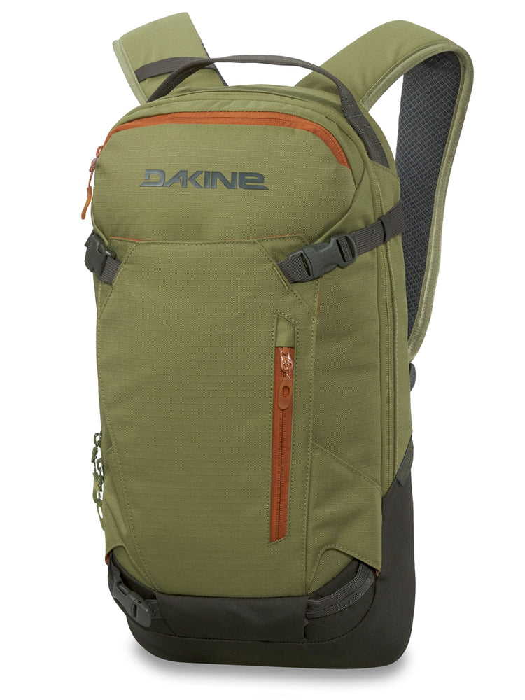 DAKINE HELI 12L BACKPACK - UTILITY GREEN - 2024 12L UTILITY GREEN BACKPACKS