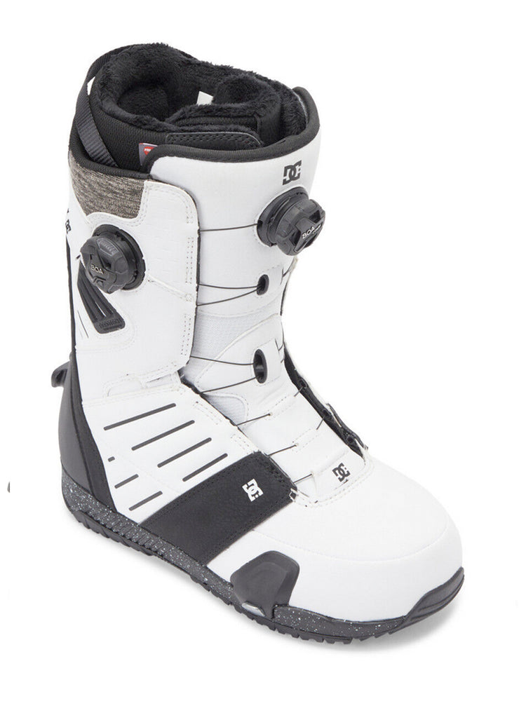 
                  
                    Load image into Gallery viewer, DC JUDGE DUAL BOA STEP ON SNOWBOARD BOOTS - WHITE BLACK PRINT - 2024 SNOWBOARD BOOTS
                  
                