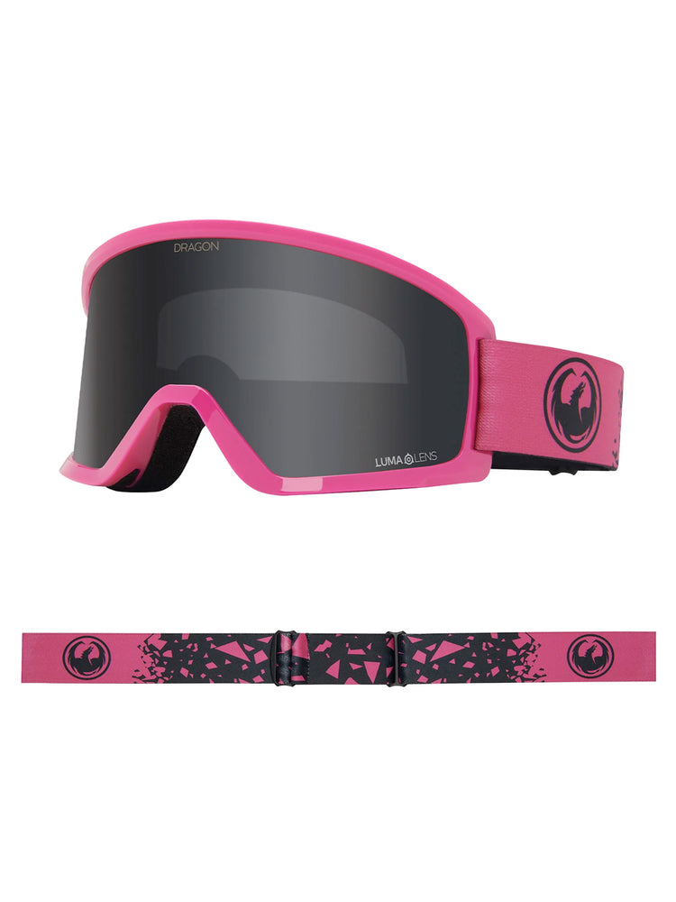 
                  
                    Load image into Gallery viewer, DRAGON DX3 OTG SNOWBOARD GOGGLES - BLASTED PINK DARK SMOKE - 2024 BLASTED PINK DARK SMOKE GOGGLES
                  
                