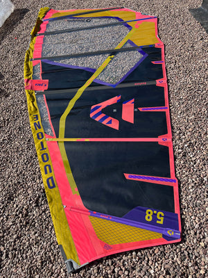 
                  
                    Load image into Gallery viewer, 2024 Duotone E Pace 5.8 m2 Used windsurfing sails
                  
                