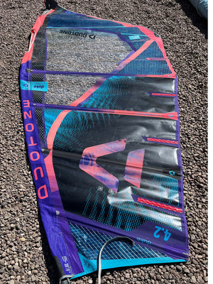 
                  
                    Load image into Gallery viewer, 2025 Duotone Duke 4.2 m2 Used windsurfing sails
                  
                
