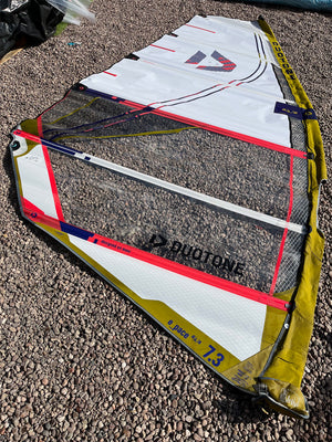 
                  
                    Load image into Gallery viewer, 2025 Duotone E Pace SLS 7.3 m2 Used windsurfing sails
                  
                