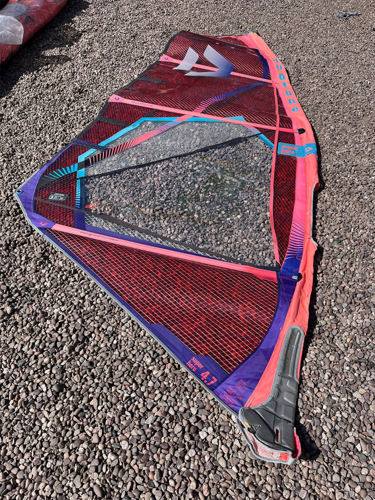 2023 Duotone Super Hero 4.7 m2 (window panel) Used windsurfing sails