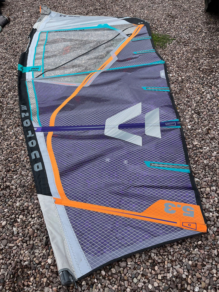 2021 Duotone Super Hero 5.3m2 Used windsurfing sails