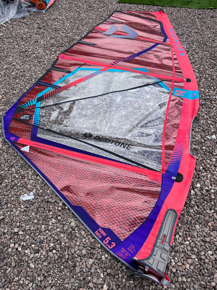 2023 Duotone Super Hero 5.3 m2 Used windsurfing sails