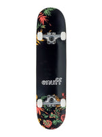 ENUFF FLORAL SKATEBOARD COMPLETE 7.75 BLACK/ORANGE skateboard completes