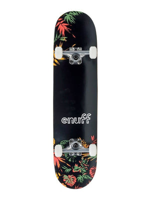 
                  
                    Load image into Gallery viewer, ENUFF FLORAL SKATEBOARD COMPLETE 7.75 BLACK/ORANGE skateboard completes
                  
                