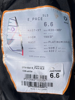 
                  
                    Load image into Gallery viewer, 2023 Duotone E Pace SLS 6.6 m2 Used windsurfing sails
                  
                