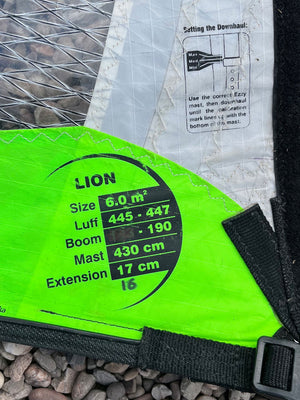 
                  
                    Load image into Gallery viewer, 2015 Ezzy Lion Cam 6.0 m2 Used windsurfing sails
                  
                
