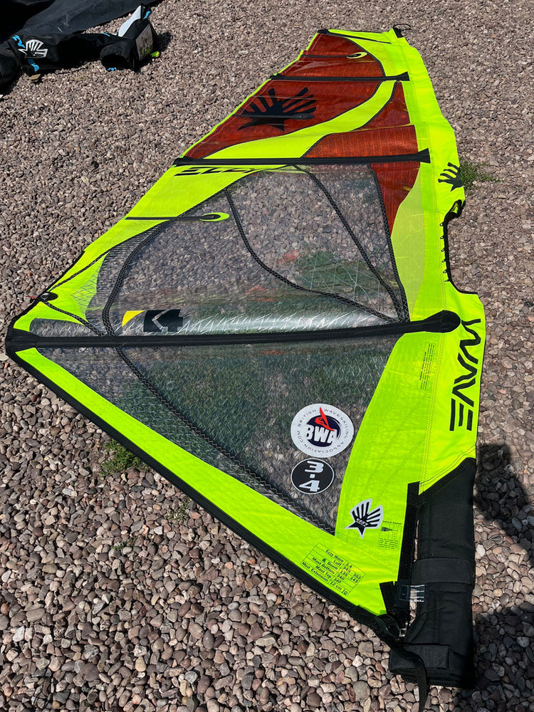 2022 Ezzy Wave 3.4 m2 Used windsurfing sails