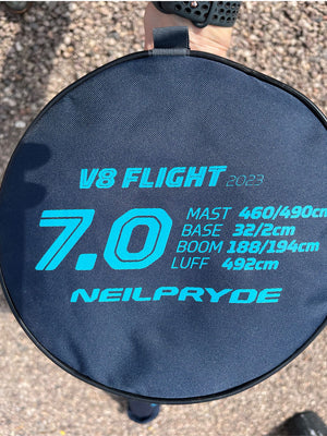 
                  
                    Load image into Gallery viewer, 2023 Neilpryde V8 Flight 7.0 m2 Used windsurfing sails
                  
                