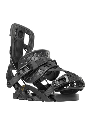 
                  
                    Load image into Gallery viewer, FLOW FUSE HYBRID SNOWBOARD BINDINGS - BLACK - 2024 BLACK SNOWBOARD BINDINGS
                  
                