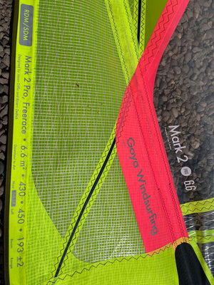 
                  
                    Load image into Gallery viewer, 2021 Goya Mark 2 Pro 6.6 m2 Used windsurfing sails
                  
                