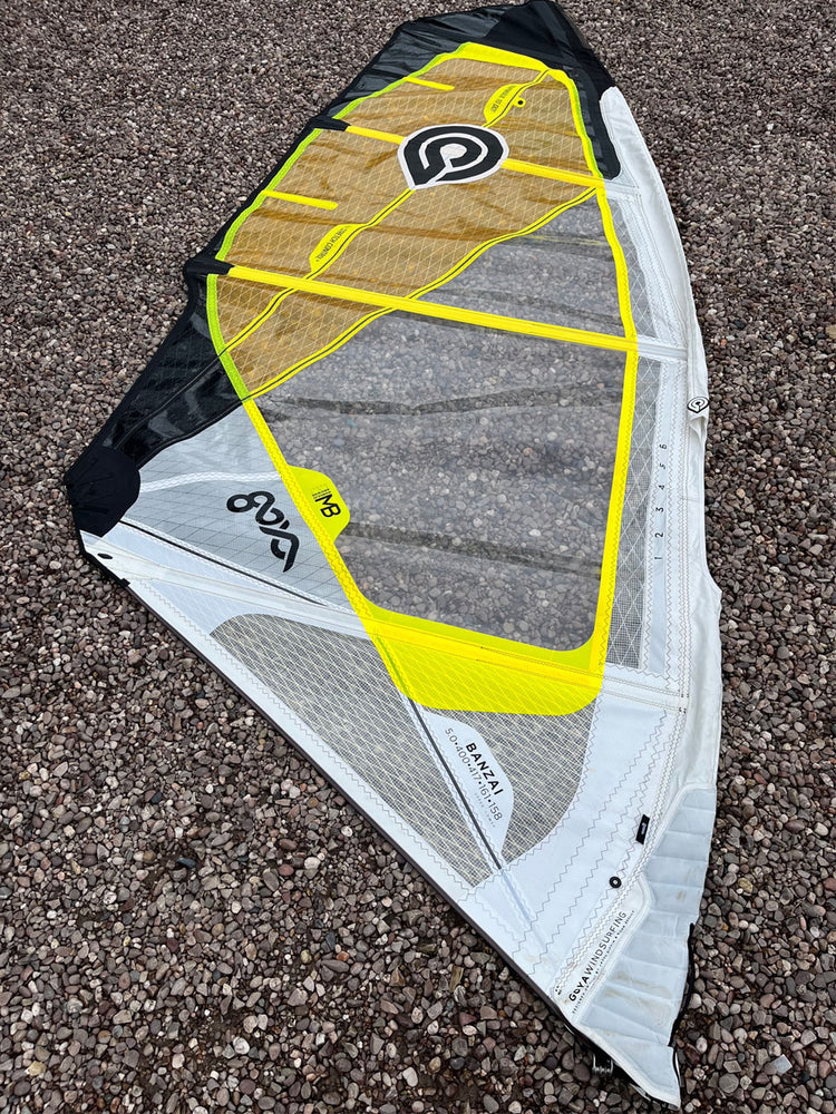 2016 Goya Banzai Pro 5.0 m2 yellow Used windsurfing sails