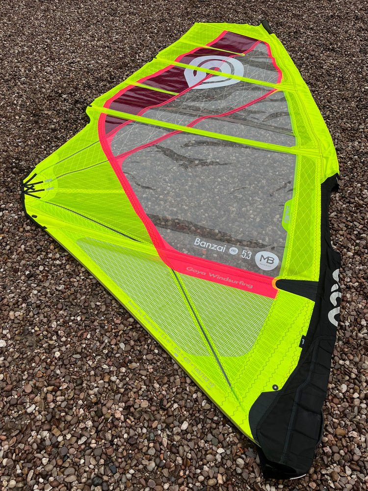 2021 Goya Banzai Pro 5.3 m2 yellow Used windsurfing sails