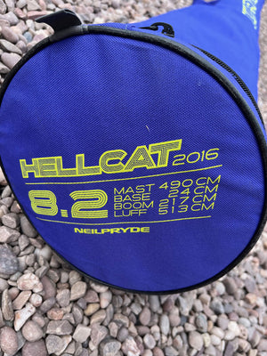 
                  
                    Load image into Gallery viewer, 2016 Neilpryde Hellcat 8.2 Used windsurfing sails
                  
                