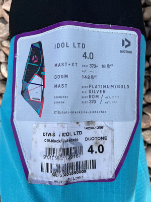 
                  
                    Load image into Gallery viewer, 2024 Duotone Idol Ltd 4.0 m2 Used windsurfing sails
                  
                