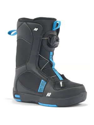 
                  
                    Load image into Gallery viewer, K2 KIDS MINI TURBO SNOWBOARD BOOTS - 2024 BLACK SNOWBOARD BOOTS
                  
                