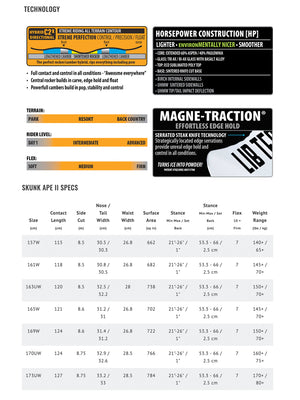 
                  
                    Load image into Gallery viewer, LIB TECH SKUNK APE WIDE SNOWBOARD - 2026 *EX DISPLAY SNOWBOARDS
                  
                