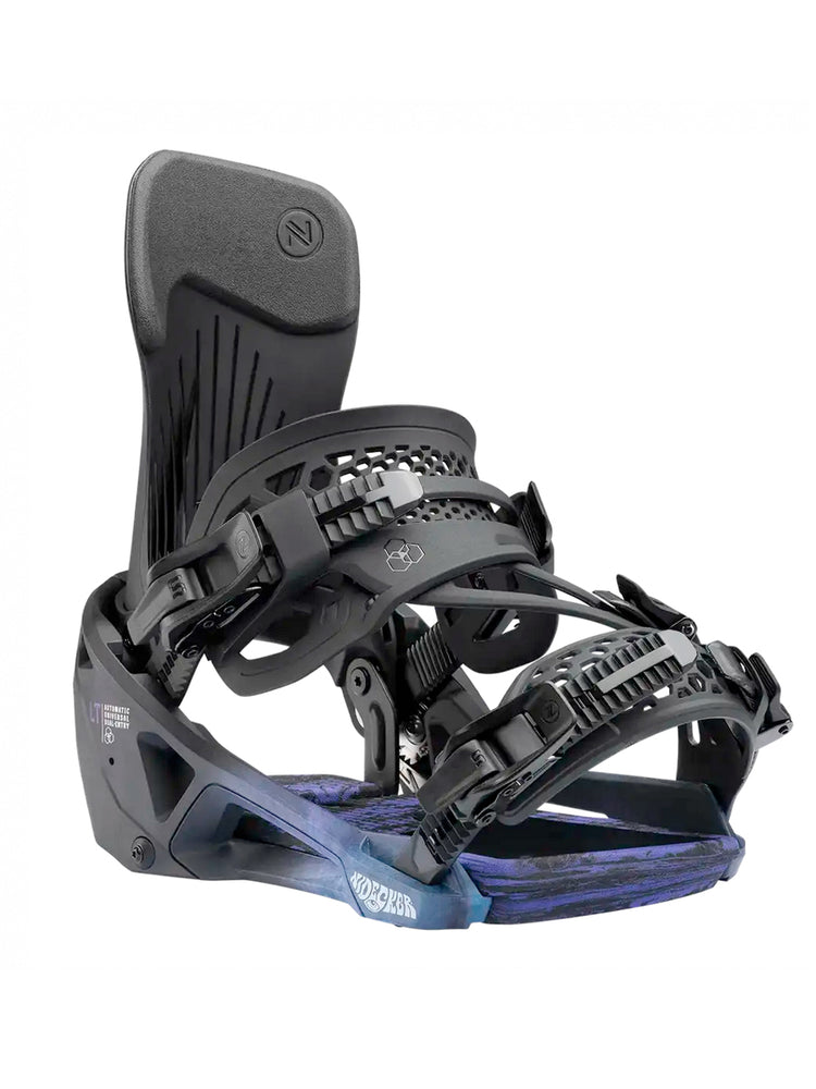 NIDECKER SUPERMATIC LT SNOWBOARD BINDINGS - BIO BLACK - 2026 BIO BLACK SNOWBOARD BINDINGS