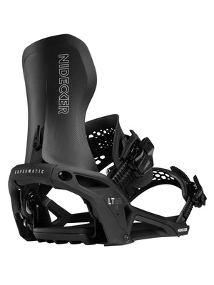 
                  
                    Load image into Gallery viewer, NIDECKER SUPERMATIC LT SNOWBOARD BINDINGS - BLACK - 2026 SNOWBOARD BINDINGS
                  
                