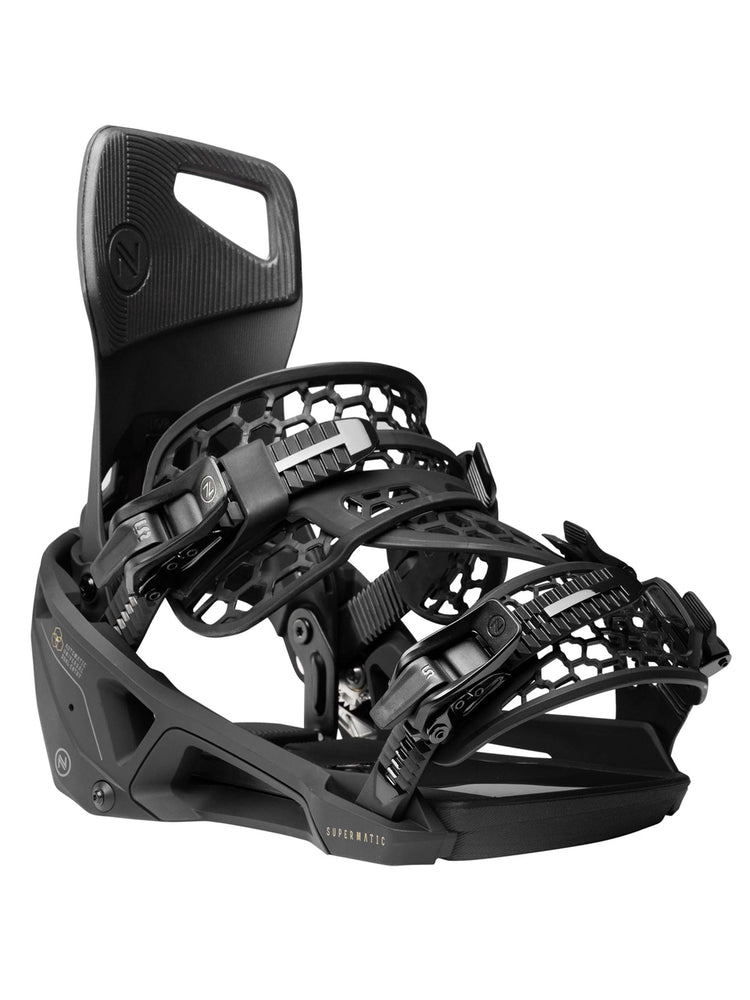 NIDECKER SUPERMATIC OG SNOWBOARD BINDINGS - BLACK - 2026 BLACK SNOWBOARD BINDINGS