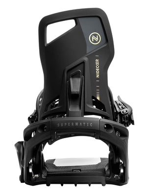 
                  
                    Load image into Gallery viewer, NIDECKER SUPERMATIC OG SNOWBOARD BINDINGS - BLACK - 2026 SNOWBOARD BINDINGS
                  
                