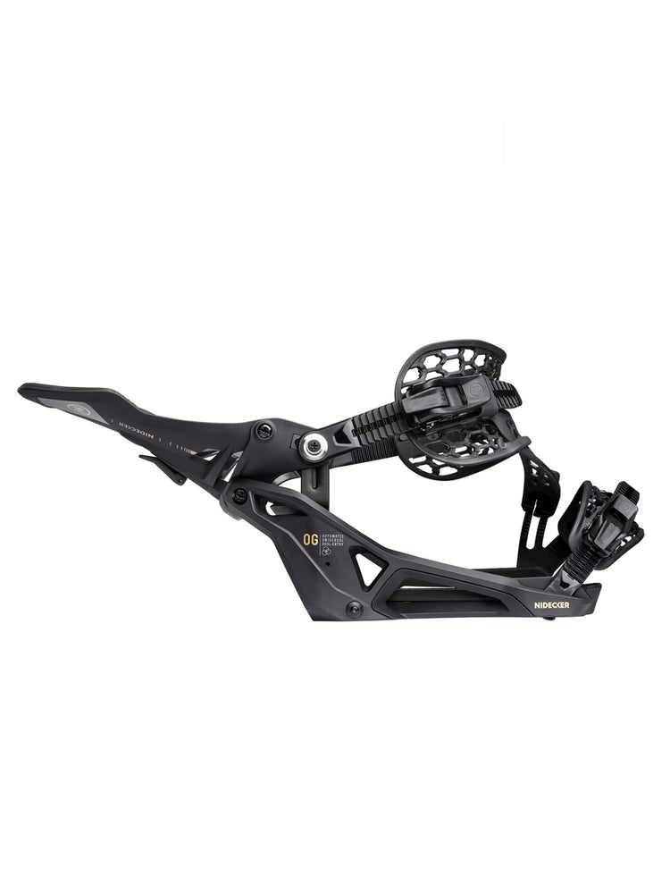 NIDECKER SUPERMATIC OG SNOWBOARD BINDINGS - BLACK - 2026 SNOWBOARD BINDINGS