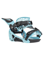 NIDECKER SUPERMATIC SNOWBOARD BINDINGS - ESCAPE CYAN - 2025 SNOWBOARD BINDINGS