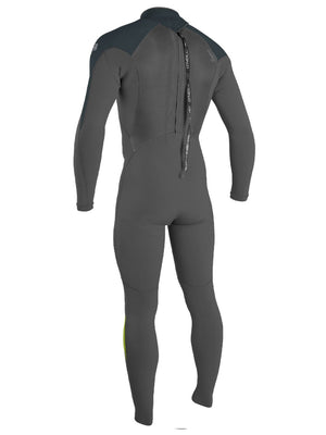 
                  
                    Load image into Gallery viewer, O&amp;#39;Neill Epic 4/3MM Back Zip Wetsuit - Black Gunmetal Dayglow - 2023/24 Mens winter wetsuits
                  
                