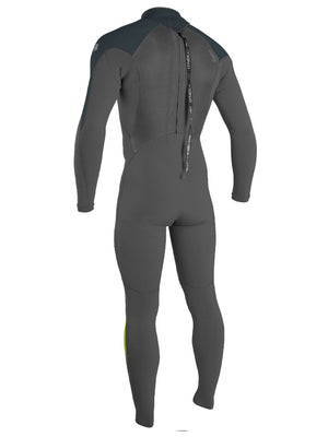 
                  
                    Load image into Gallery viewer, O&amp;#39;Neill Epic 4/3MM Back Zip Wetsuit - Black Gunmetal Dayglow - 2024 Mens winter wetsuits
                  
                