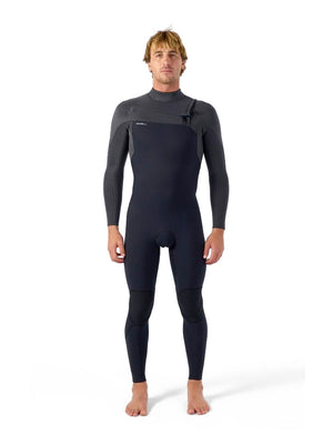 
                  
                    Load image into Gallery viewer, O&amp;#39;Neill Hyperfreak 5/4+mm Chest Zip Wetsuit - Black/Tempered Steel - 2026 Mens winter wetsuits
                  
                