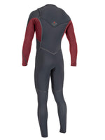 O'Neill Hyperfreak Fire 5/4+mm CZ Wetsuit - Black Red - 2024 Mens winter wetsuits