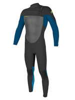 O'Neill Kids Epic Chest Zip 5/4MM Wetsuit - Black Deepsea Bali Blue - 2024 Kids winter wetsuits