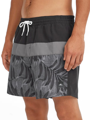 
                  
                    Load image into Gallery viewer, O&amp;#39;Neill Cali Block 15&amp;quot; Swim Shorts - Black Dipped Leaves Windsurfing Shorts
                  
                