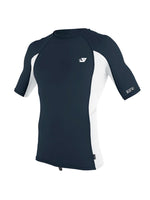 O'Neill Premium Skins Mens S/S Rash Guard - Slate/White - 2025 Rashvests