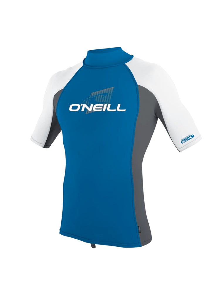 O'Neill Premium Skins Mens S/S Turtleneck Rash Guard - Deepsea/Graphite/White - 2025 XL Rashvests