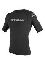 O'Neill Basic Skins Mens S/S Rash Vest Black Rashvests