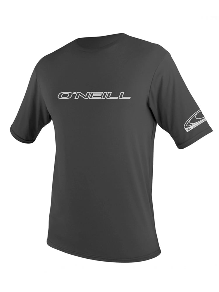 O'Neill Basic Skins Mens S/S Rash Vest - Black - 2025 Rashvests