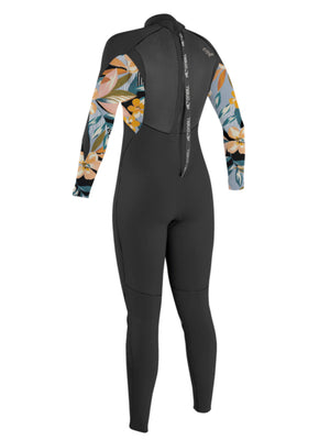 
                  
                    Load image into Gallery viewer, O&amp;#39;Neill Womens Epic 3/2mm Wetsuit - Black Demiflor - 2023 Womens summer wetsuits
                  
                